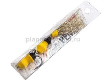 Приманка джиговая Lucky John PENNON TIPSYWORM жел./черн. в блистере