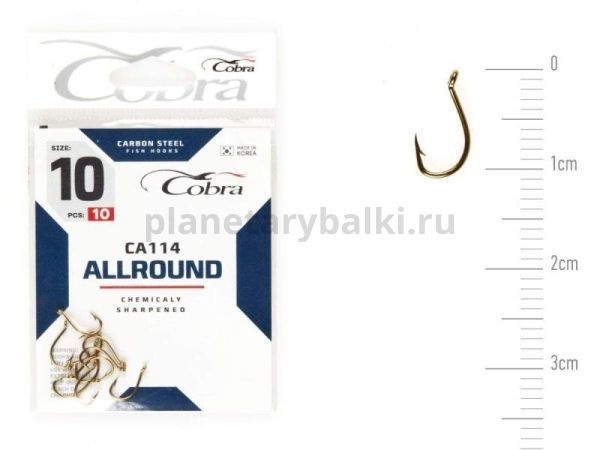 Крючки Cobra Allround BEAK CA114 №10, 10шт.