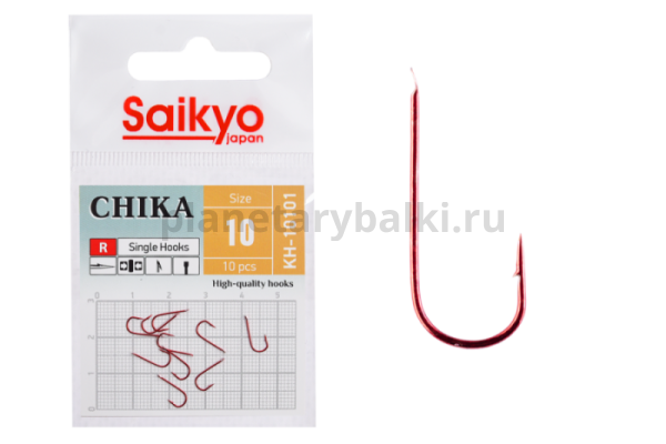 Крючки Saikyo CHIKA R KH-10101 №10, 10шт.