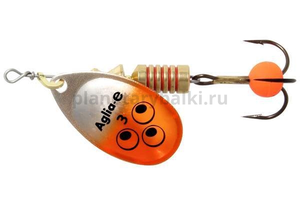 Блесна вращающаяся Mepps AGLIA-E №3, 6,5гр., цвет SR SHO S/Orange
