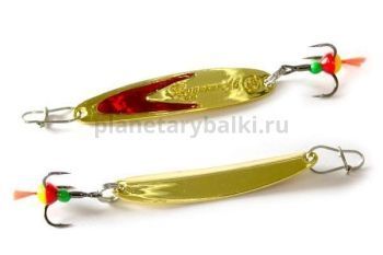 Блесна вертикальная ECOPRO Судачья красный флекс, 60мм, 10гр., цвет GRF