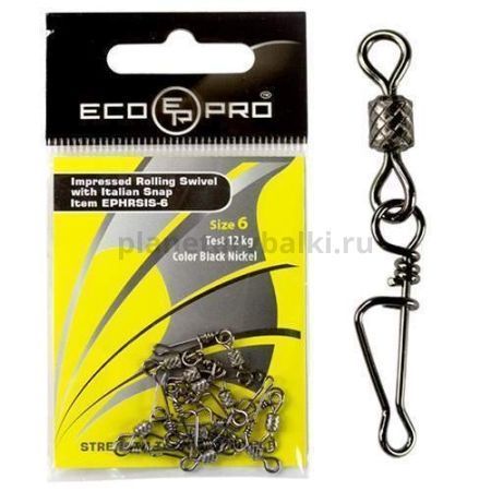 Вертлюг ECOPRO с застежкой EPHRS-12 10шт