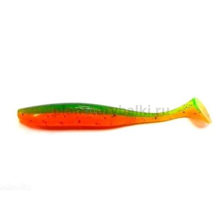 Виброхвост FLAGMAN Shad 4" 10см, #0215 Orange Chartreuse, 4шт.
