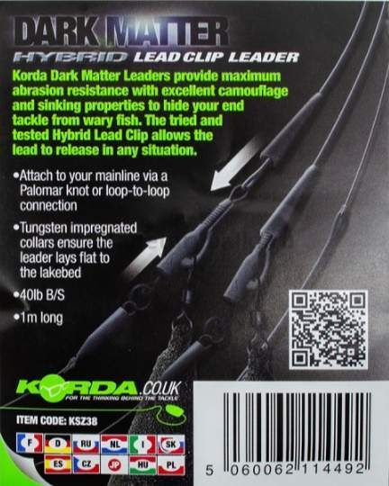Монтаж готовый KORDA Dark Matter Leader Hybrid Lead Clip Silt Brown 40lb, 1м для рыбалки, Монтаж готовый KORDA Dark Matter Leader Hybrid Lead Clip Silt Brown 40lb, 1м отзывы, Монтаж готовый KORDA Dark Matter Leader Hybrid Lead Clip Silt Brown 40lb, 1м купить, Монтаж готовый KORDA Dark Matter Leader Hybrid Lead Clip Silt Brown 40lb, 1м купить в интернет магазине, Монтаж готовый KORDA Dark Matter Leader Hybrid Lead Clip Silt Brown 40lb, 1м выбрать, Монтаж готовый KORDA Dark Matter Leader Hybrid Lead Clip Silt Brown 40lb, 1м обзор, Монтаж готовый KORDA Dark Matter Leader Hybrid Lead Clip Silt Brown 40lb, 1м купить в розничном магазине