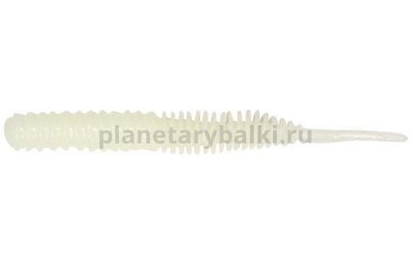 Приманка силиконовая LureMax ESMERALDA 4'' 10см, White UV 009, 5шт.