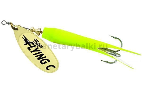 Блесна вращающаяся Mepps AGLIA FLYING C №3, 25гр., цвет Gold/Chartreuse