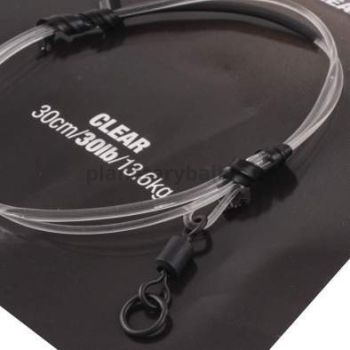 Поводковый материал KORDA Dark Matter Ring Swivel Clear 30см, 13,6кг, 30lb