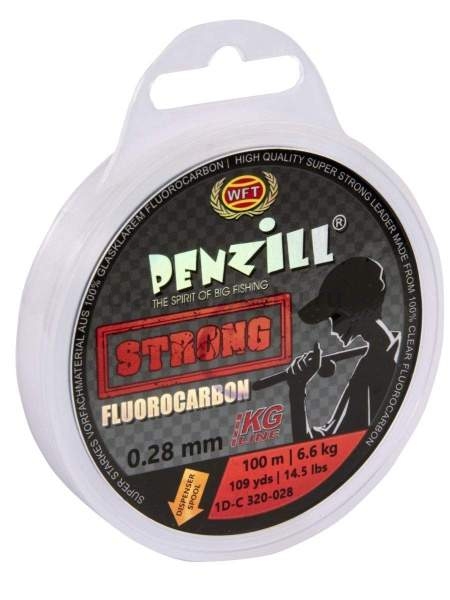 Леска монофильная WFT Penzill FLUOROCARBON Strong 100м, 0,28мм, 6,6кг