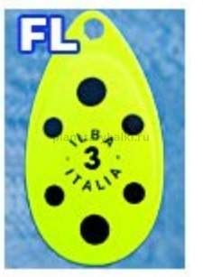 Блесна вращающаяся ILBA TONDO fluo №5 / 13гр (fluorlemon)