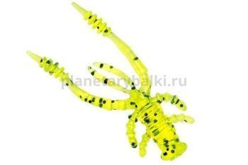 Приманка силиконовая LureMax VOODOO BUG 2'' 5см, Lime pepper 002, 10шт.