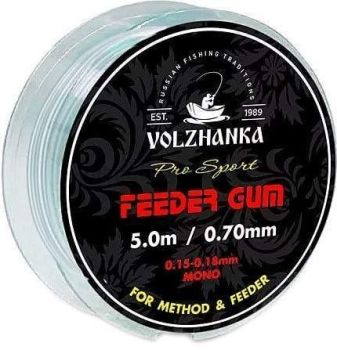 Фидерная резина "Feeder Gum" 0.6мм/5м цв. прозрачный