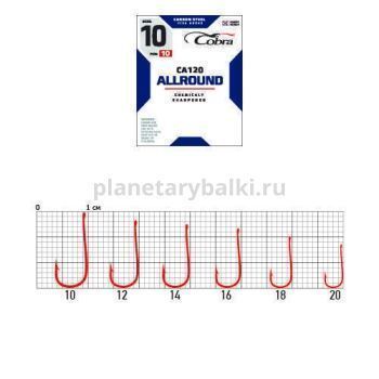 Крючки Cobra Allround MIRAGE CA120 №10, 10шт.