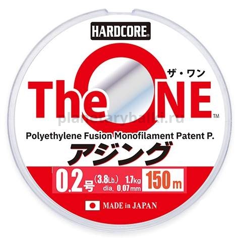 Плетеный шнур Duel PE Hardcore The ONE 150м, 0.104мм, 3,24кг, #0.4