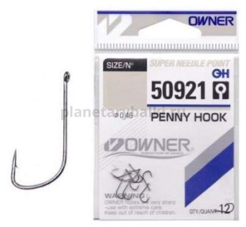 Крючки OWNER 50921 Penny Hook BC №8, 10шт.