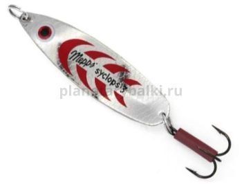 Блесна колеблющаяся MEPPS Syclops №2, 17гр., цвет AG/red