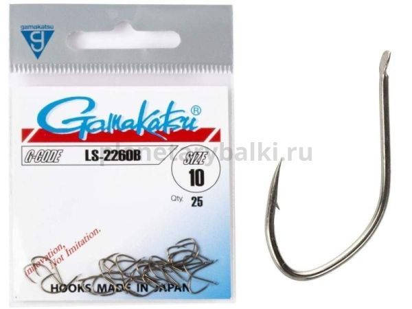 Крючки Gamakatsu LS-2260B HOOKS BRONZE разм. 10 25шт.