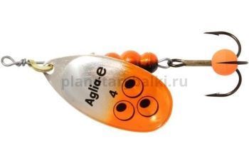 Блесна вращающаяся Mepps AGLIA-E №4, 9гр., цвет SHO S/Orange