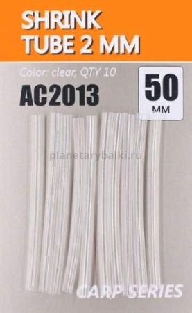 Трубка термоусадочная ORANGE цвет cl, диаметр 2мм, длина 50мм, 10шт.