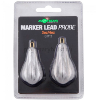 Грузило маркерное KORDA Probe Marker Lead Blister 3oz/4oz, 85/113гр., 2шт.
