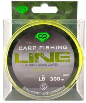 Леска CARP PRO Fluorocarbon Coated Fluo Yellow 300м, 0,370мм, 9,1кг