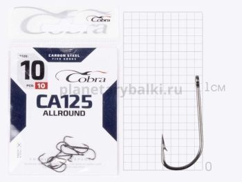 Крючки Cobra Allround STRUGER CA125 №10, 10шт.