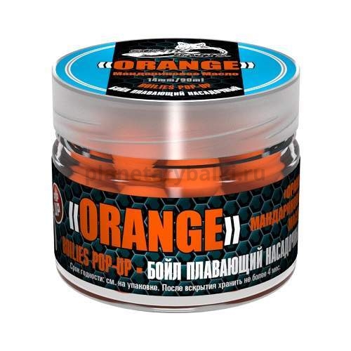 Бойлы насадочные плавающие 14мм Sonik Baits ORANGE-TANGERINE Oil Fluo Pop-ups 90мл