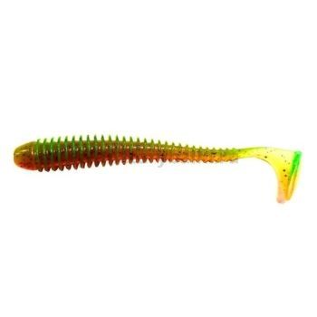 Виброхвост FLAGMAN Mystic Fish 4" 10см, #0215 Orange Chartreuse, 4шт.