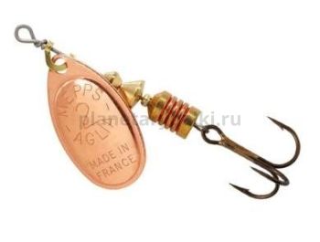 Блесна вращающаяся MEPPS Aglia №2, 4,5гр., цвет CU