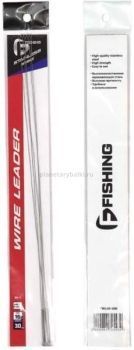 Поводок скрутка F-FISHING Wire Leader стальной 16кг, 16см, 0,40мм, 5шт.