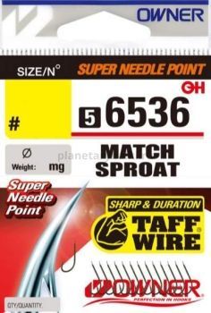 Крючки для фидера\поплавка OWNER Match Sproat brown №10, 14шт.