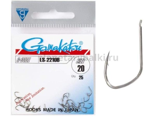 Крючки Gamakatsu LS-2210B HOOKS BRONZE разм. 20 25шт.