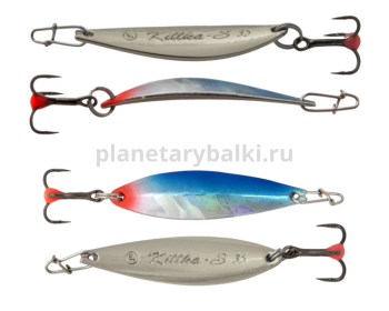 Блесна вертикальная ECOPRO Killka-S, 35мм, 3гр., цвет BIB