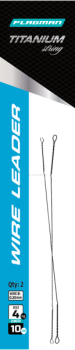 Поводок скрутка F-FISHING Wire Leader Titan 4кг, 10см, 0,20мм, 2шт.