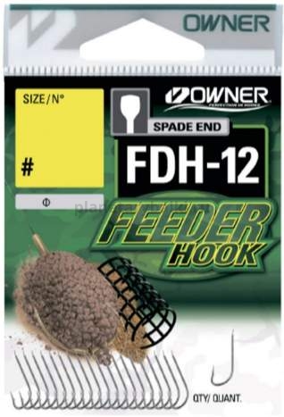 OWNER Крючок Feeder Hook FDH-12 white №14 20шт