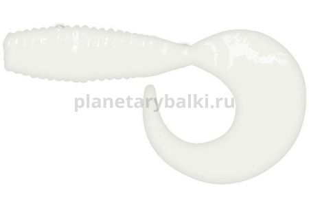 Твистер LureMax TEASER 1,5'' 4см, White UV 009, 10шт.
