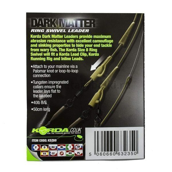 Монтаж готовый KORDA Dark Matter Leader №8 Ring Swivel Gravel 40lb, 50см  для рыбалки, Монтаж готовый KORDA Dark Matter Leader №8 Ring Swivel Gravel 40lb, 50см  отзывы, Монтаж готовый KORDA Dark Matter Leader №8 Ring Swivel Gravel 40lb, 50см  купить, Монтаж готовый KORDA Dark Matter Leader №8 Ring Swivel Gravel 40lb, 50см  купить в интернет магазине, Монтаж готовый KORDA Dark Matter Leader №8 Ring Swivel Gravel 40lb, 50см  выбрать, Монтаж готовый KORDA Dark Matter Leader №8 Ring Swivel Gravel 40lb, 50см  обзор, Монтаж готовый KORDA Dark Matter Leader №8 Ring Swivel Gravel 40lb, 50см  купить в розничном магазине