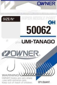 Крючки OWNER Umi Tanago nickel №9, 17шт.