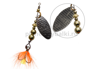 Блесна вращающаяся LureMax Tiga-1 3,1гр., цвет 001