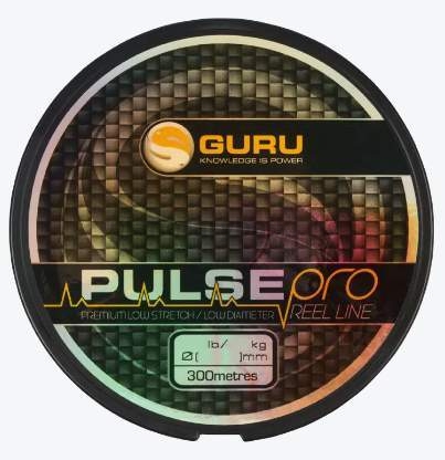 Леска монофильная GURU Pulse Pro 300м, 0,2мм, 2,27кг, 8,8lb