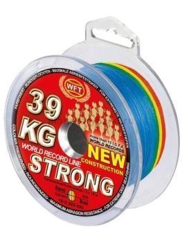 Шнур плетёный WFT KG STRONG Multicolor 600м, 0,25мм, 39кг