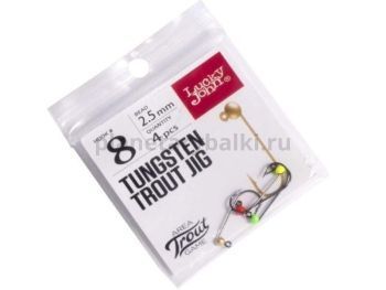 Джиг-головки Lucky John Area Trout Game вольфрамовые №4, 2.5мм, 4шт., цвет: Gold, Red, Green, Yellow