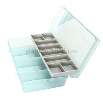 Коробка F-FISHING 2-х ярусная 12 отделений 215х120х45мм