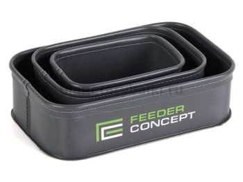 Емкости для прикормки и насадки Feeder Concept EVA 01 3шт., 27х17х7,5см