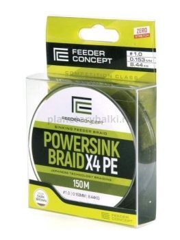 Шнур плетёный Feeder Concept POWERSINK Dark Brown 150м, 0,15мм, 8,44кг