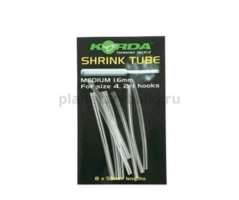 Трубка термоусадочная KORDA Shrink Tube Clear 1,6мм