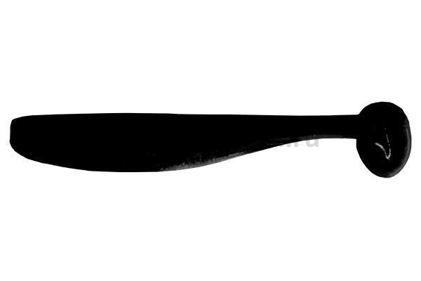 Виброхвост LureMax SLIM SHAD 4,5'' 11,5см, Black 006, 5шт.
