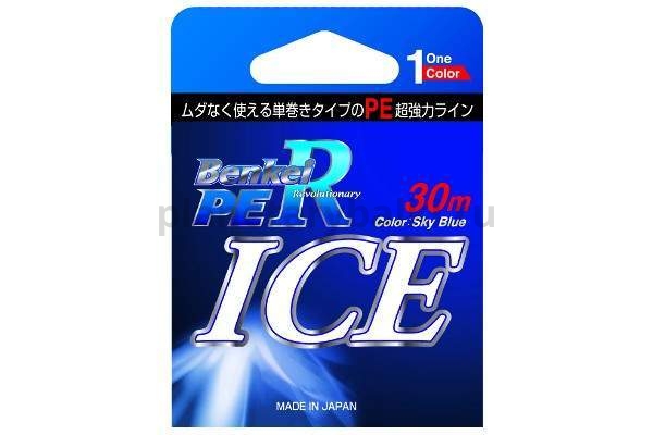 Плетеный шнур Benkei Revolutionary ICE, 30м, 0,235мм, 12,6кг, #2 небесно-голубой