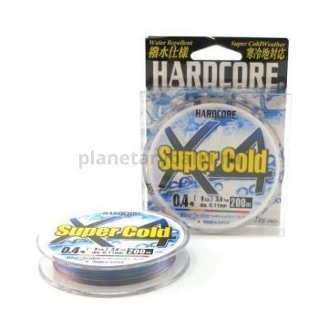 Плетенный шнур Duel PE Hardcore Super Cold X8 200м, 5.8кг, 0,132мм, #0.6 5color