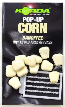 Имитационная приманка Korda Corn Pop-Up White 12шт.