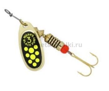 Блесна вращающаяся MEPPS Black Fury Chartreuse №3, 6,5гр., цвет OR